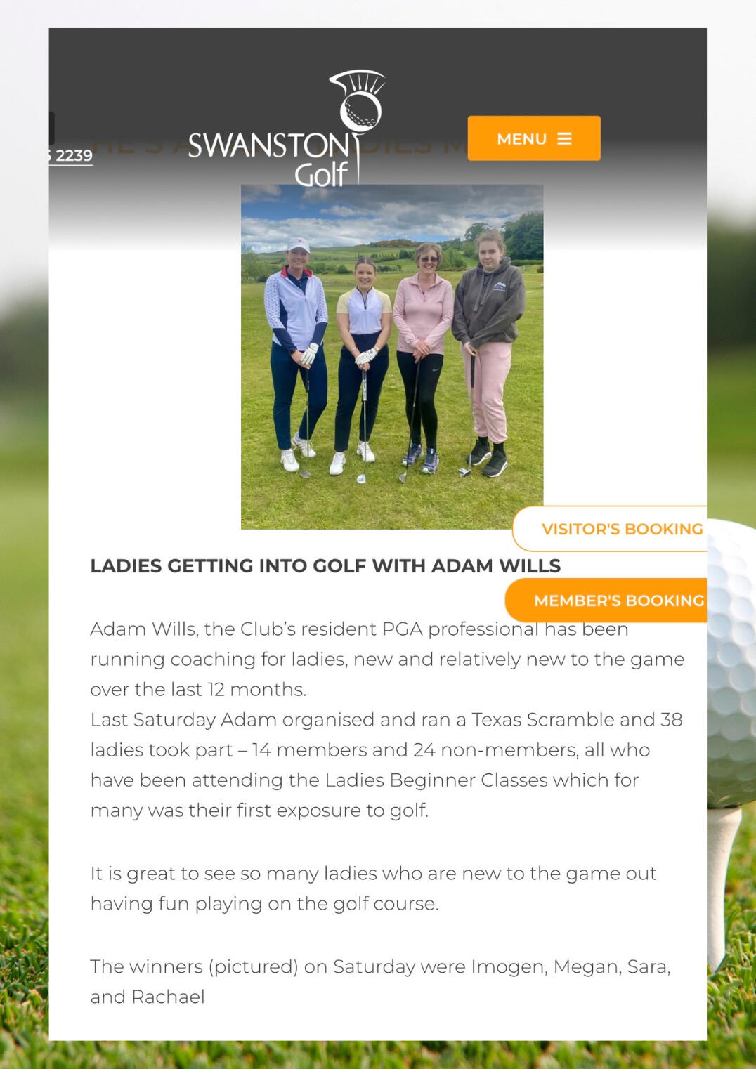 UK PGA professional Golf Professional